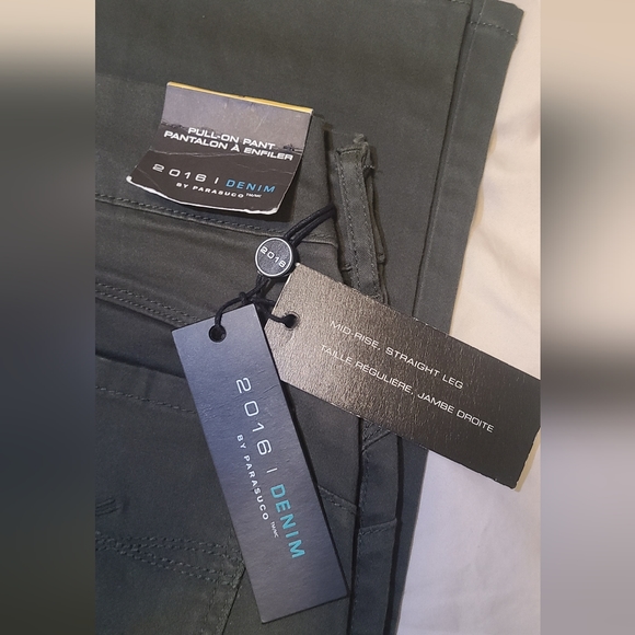 🌟NWT🌟 Green Khaki Women's Parasuco Denim Pants - Size 6 🦄🦄 - Picture 2 of 5